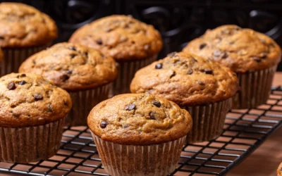 Muffins banane moka (choco et café)